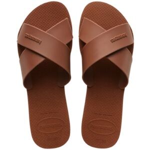 Havaianas Chestnut Cross Strap Sandals